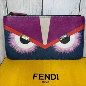 Fendi Purple and Pink Eye Pouch